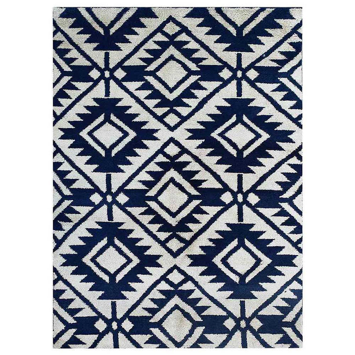 Hand Knotted Silk Area Rug Contemporary Blue NS3312