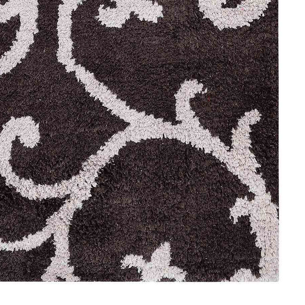 Hand Knotted Silk Area Rug Oriental Blue Beige NS3313