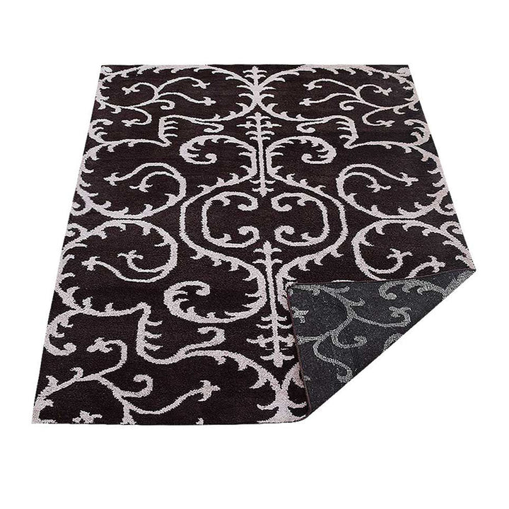 Hand Knotted Silk Area Rug Oriental Blue Beige NS3313